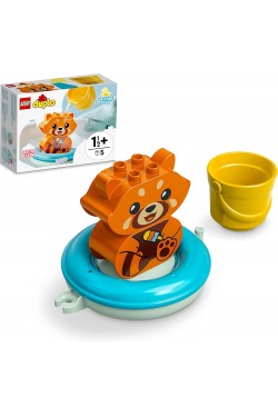 İlk Banyo Zamanı Eğlencesi: Yüzen Kırmızı Panda 10964-18 Ay ve Üzeri Okul Öncesi Yaştaki Çocuklar için Oyuncak Yapım Seti (5 Parça)