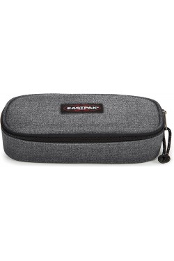 Sac à crayons en denim noir ovale simple EK00