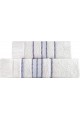 Stripe Mavi Bordür %100 Pamuk Ekstra Yumuşak 2&apos;li Havlu S, (50x100 + 70x140) 201001BNKSTR00003, Mavi