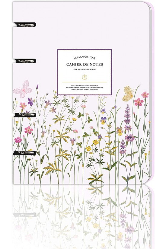 Journals RinGo Mekanizmalı Defter, Değişebilen Sayfalar, 80 gr. 80 yp. Çizgili (Spring Florals)