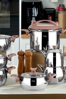 LİNA 18 PRÇ ÇELİK ÇEYİZ S ROSEGOLD