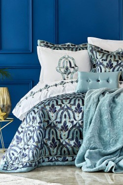 Startseite Blau-Gold 10-teiliges Mitgift-Set