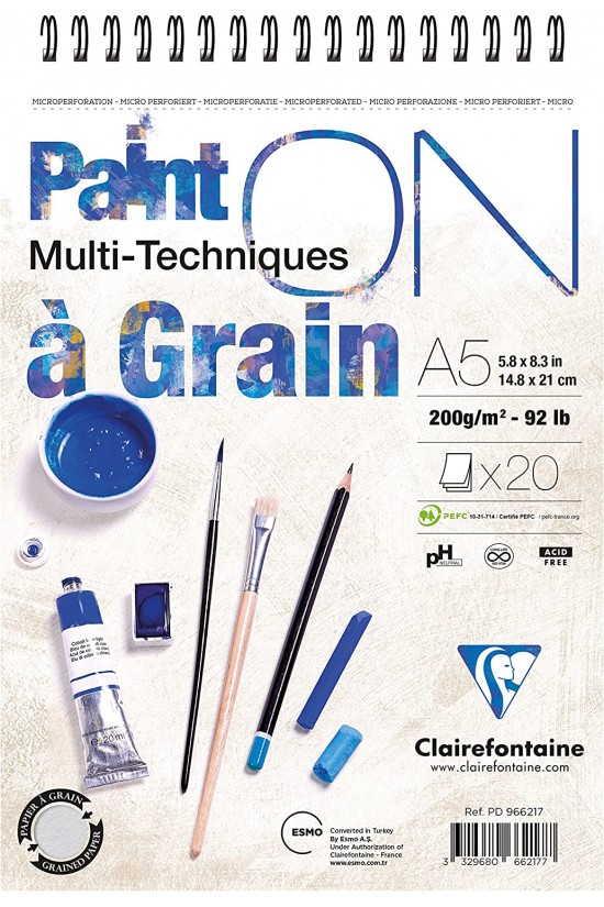 Clairefontaine PD966217 Sanatsal Defter, A5