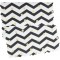 Decor Decorative Black White Zigzag Gold Dot Pattern Runner bkrunner21