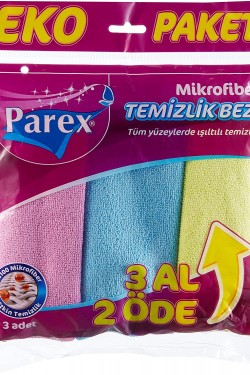 fiber Temizlik Bezi 3' Lü Eko Paket 1 Paket (1 x 3 Adet)