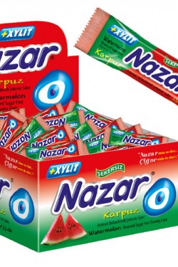 Nazar Şekersiz Sakız Karpuz Aromalı x 100 Adet