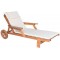 4528 Cremefarbenes, mit Acryl gepolstertes Chaiselongue-Kissen, Standard, Standard