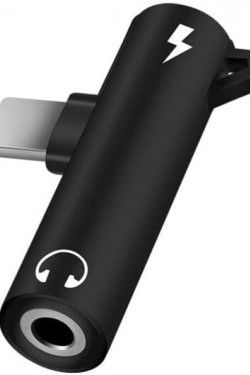 Cdg-Cnv48   Lightning + 3.5Mm Stereo Dönüştürücü Çoklayıcı Siyah Adaptör