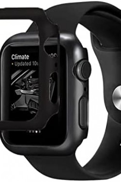 Watch 7 45mm İle Uyumlu Önü Açık Kenar Çerçeveli Ön Çerçeve Kılıf Siyah, SİYAH