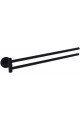 Piave Towel Holder Double 421 mm Matt Black 3015 0016 AB Piave Towel Holder Double 421 mm Matt Black 3015 0016 AB