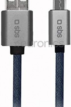 Denim-gemustertes Micro-USB-Lade- und Datenkabel aus Metall