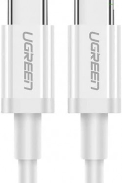 Câble de charge rapide et de données Type-C vers Type-C, 2 mètres, blanc