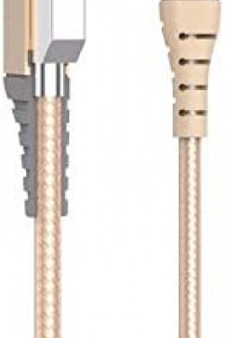 Câble de charge et de données de renforcement Lightning Gold 1 mètre