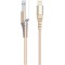 Câble de charge et de données de renforcement Lightning Gold 1 mètre
