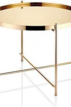 Großes Meer 60X60-45 cm mit goldschwarz verspiegeltem Tablett