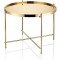 Grande Mer 60X60-45 cm avec Plateau Miroir Noir Doré
