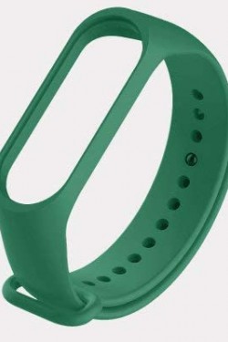 Mi Band 3 - Mi Band 4 Akıllı Bileklik Uyumlu  Kordon Kayış (Koyu Yeşil)
