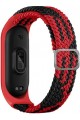 Mi Band 5 İle Uyumlu Mixed Hasır Örme Kordon Kayış Siyah-Kırmızı Mi Band 5 İle Uyumlu Mixed Hasır Örme Kordon Kayış Siyah-Kırmızı