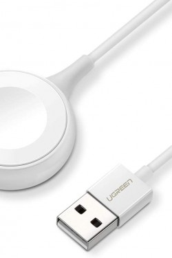 Relógio com carregamento certificado MFi, branco