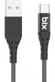 Câble de charge et de données de renforcement de type C noir 1 mètre Câble de charge et de données de renforcement de type C noir 1 mètre