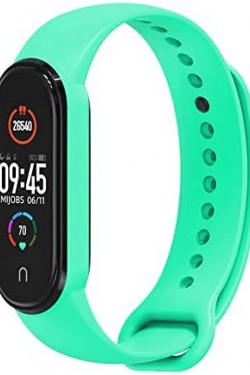 Mi Band 5 İçin Klasik Model Silikon Kayış-Kordon Turkuaz