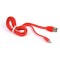 Flaches, weiches Micro-USB-Kabel, rot