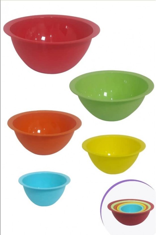 Rundes Nesting-Set mit 5 Messbechern Rundes Nesting-Set mit 5 Messbechern