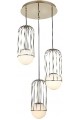 CAPOLA 3 LU GOLDENER ANHÄNGER-KRONLEUCHTER 3XE27 CAPOLA 3 LU GOLDENER ANHÄNGER-KRONLEUCHTER 3XE27