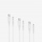 par USB-A - Câble de Recharge Lightning 2A 3 Voies S 120/200/300cm-Blanc