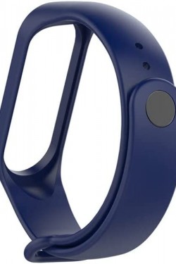 Mi Band 7 ile uyumlu Saat Kayışı Ent Kaliteli  Mi Band 7 ile uyumlu Spor Saat Kontrast Renkli Termoplastik, Lacivert