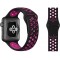 Watch 4 3 2 1 Delikli Spor Kayış 44 mm Siyah-Pembe Hole