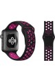 Watch 4 3 2 1 Delikli Spor Kayış 44 mm Siyah-Pembe Hole Watch 4 3 2 1 Delikli Spor Kayış 44 mm Siyah-Pembe Hole