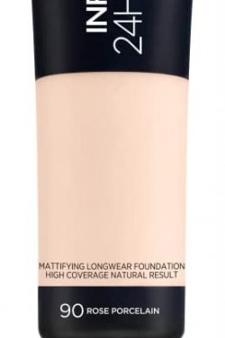 Infaillible 24H Matte Cover Yüksek Kapatıcı Fondöten (90  Porcelain, 30 ml)