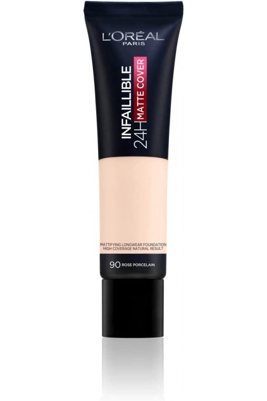 Infaillible 24H Matte Cover Yüksek Kapatıcı Fondöten (90 Porcelain, 30 ml) Infaillible 24H Matte Cover Yüksek Kapatıcı Fondöten (90 Porcelain, 30 ml)