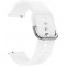 Galaxy Watch 4,  Galaxy Watch Active2 44mm, Amazfit GTS, Amazfit GTS 2 42mm Uyumlu Silikon Kordon 20mm (Beyaz)