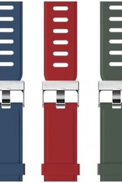 Watch Triple Band Set, rouge/bleu/vert foncé
