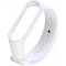 Mi Band 7 ile uyumlu Saat Kayışı Ent Kaliteli  Mi Band 7 ile uyumlu Spor Saat Kontrast Renkli Termoplastik, Beyaz