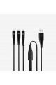 by Trio Şarj Kablosu USB-A - USB-C/Lightning/Micro USB 150cm-Siyah by Trio Şarj Kablosu USB-A - USB-C/Lightning/Micro USB 150cm-Siyah