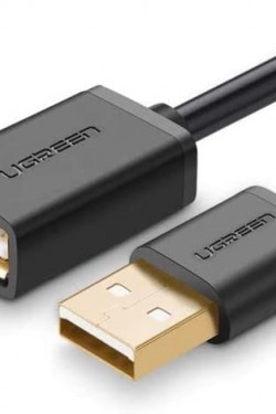Câble d'extension USB, noir, 3 mètres