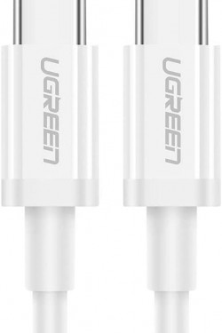 Câble de charge rapide et de données Type-C vers Type-C, 1,5 mètre, blanc
