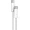 Dynamisches 100-W-USB-C- und USB-C-Lade- und Datenübertragungskabel, 1 Meter, Weiß