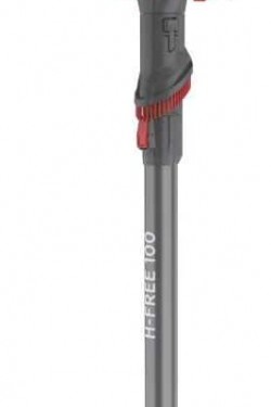 H-FREE 100 Şarjlı Dikey Süpürge, 0,9L, 40 dakika kablosuz çalışma, 22V, 2,6 kg (Gümüş/Kırmızı)