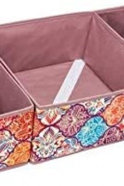 4 Stück Blumenmuster Organizerbox mit 4 Schubladen S