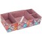 4 Stück Blumenmuster Organizerbox mit 4 Schubladen S
