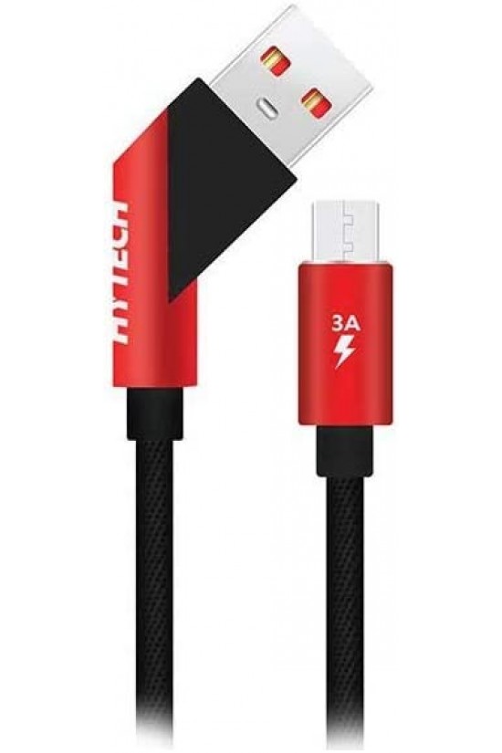 HY-X215 Câble de données et de charge micro USB 3 A 1 m, rouge HY-X215 Câble de données et de charge micro USB 3 A 1 m, rouge