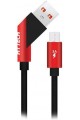 HY-X215 Câble de données et de charge micro USB 3 A 1 m, rouge HY-X215 Câble de données et de charge micro USB 3 A 1 m, rouge
