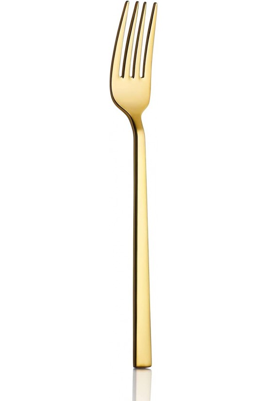 AVCI Klas Titanyum Gold 6 Adet Tatlı Çatalı 18/10 Paslanmaz Çelik 2.5 mm