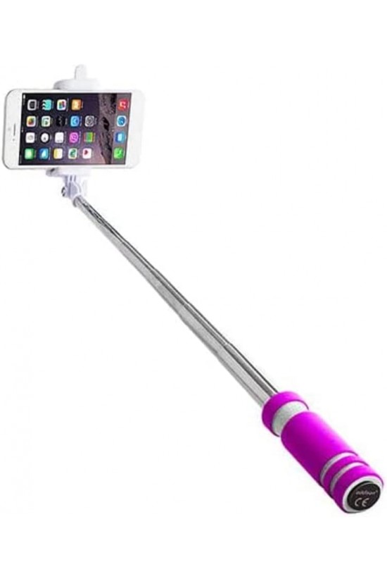 AD-S30 Kablolu Pembe Kablolu Selfi Çubuğu AD-S30 Kablolu Pembe Kablolu Selfi Çubuğu