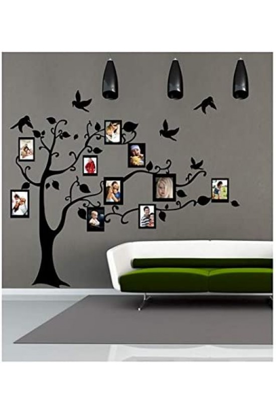 Aile Ağacı 1 Kadife Duvar Stickerı, 148x170 Cm