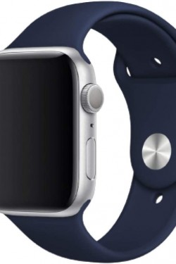 Piili  Watch Slikon Kordon - 38-40 mm | 2-3-4-5-SE Uyumlu Slikon Kayış Lacivert